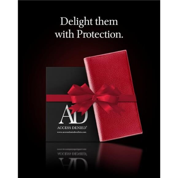 Access Denied Genuine Leather Checkbook Cover For Women & Men - Checkbook - Picture 6 of 7